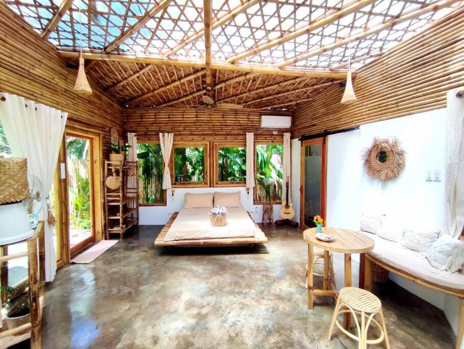 The Bamboo Houses - Tropical Garden & Empty Beach General Luna  Extérieur photo