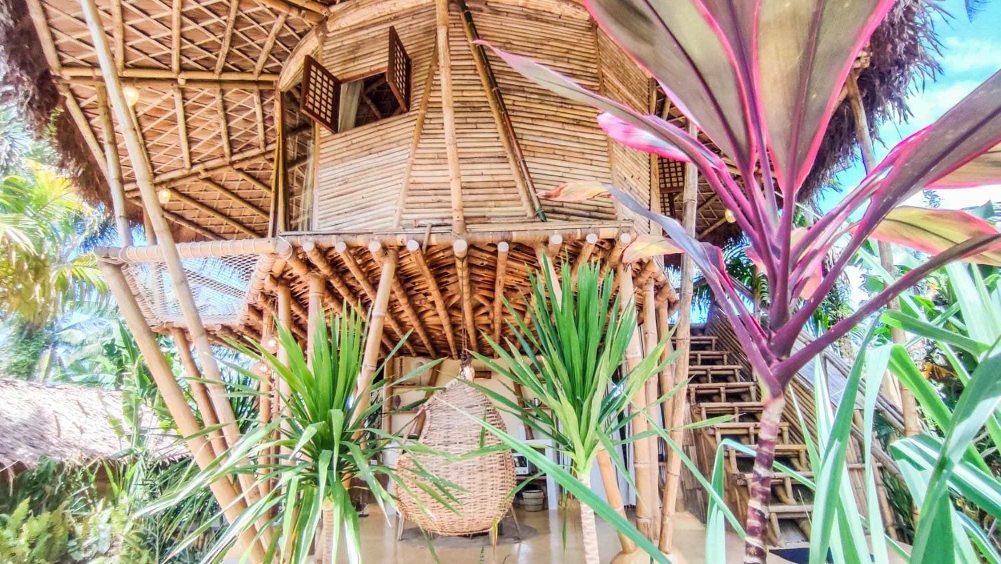 The Bamboo Houses - Tropical Garden & Empty Beach General Luna  Extérieur photo